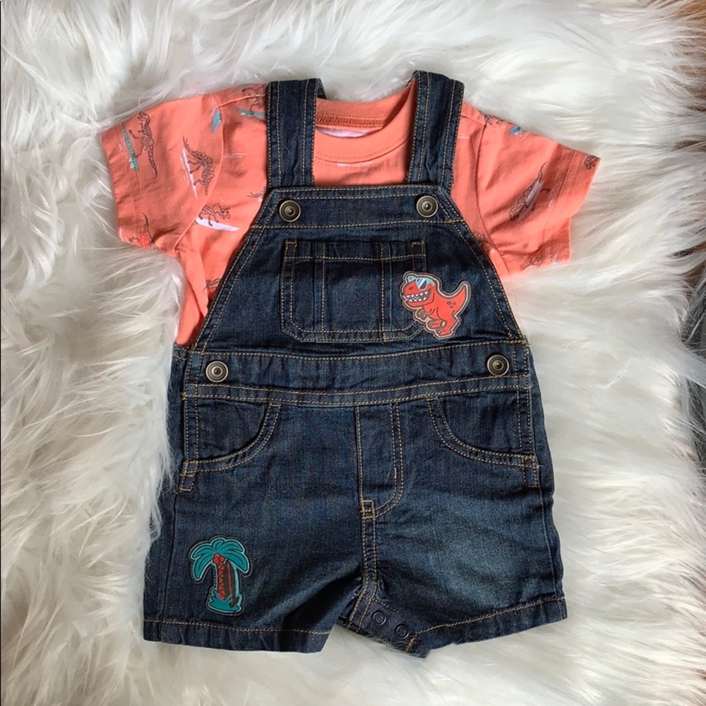 DINO TSHIRT & OVERALL SET!